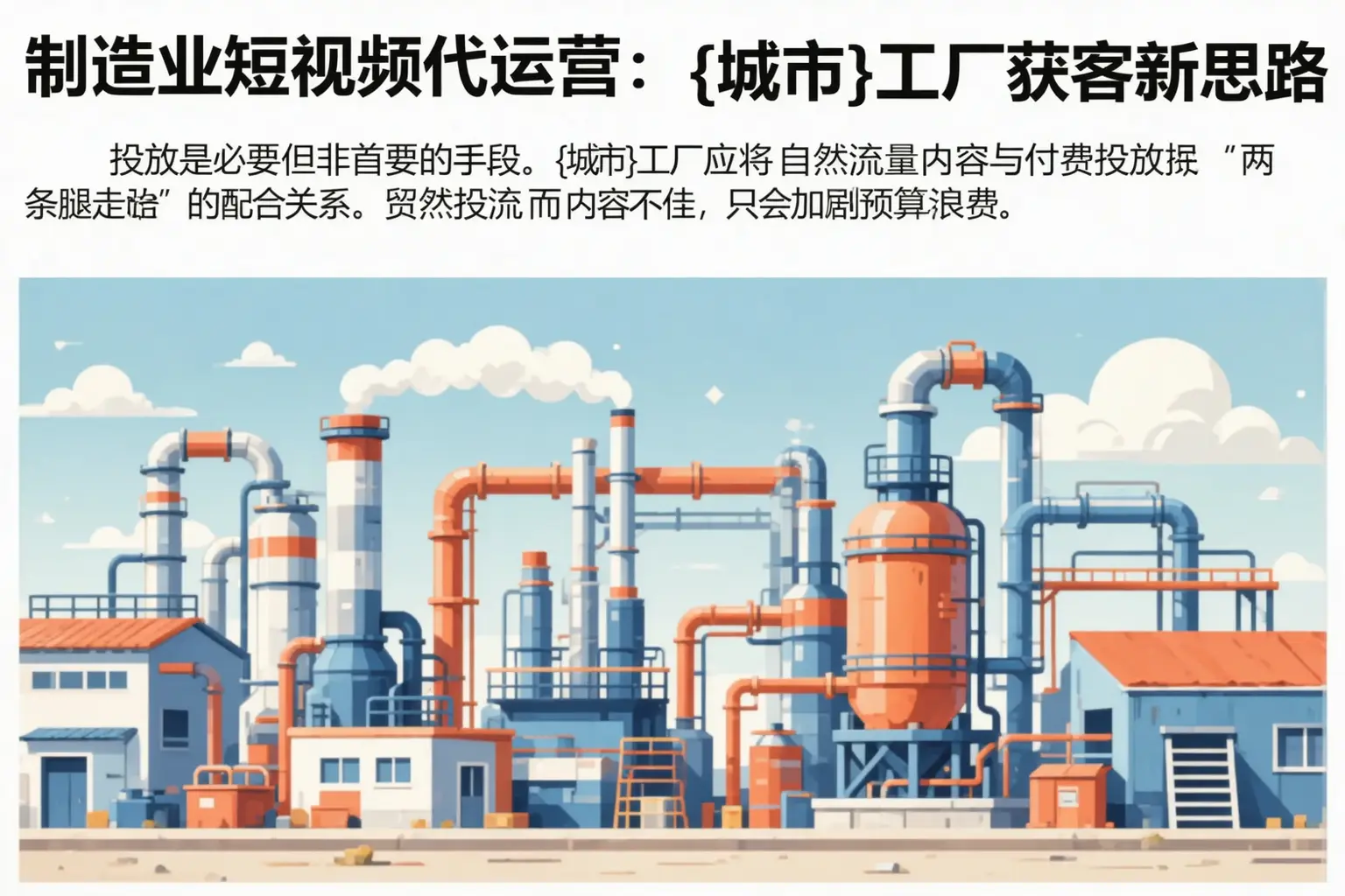 制造业短视频代运营：丰南工厂获客新思路